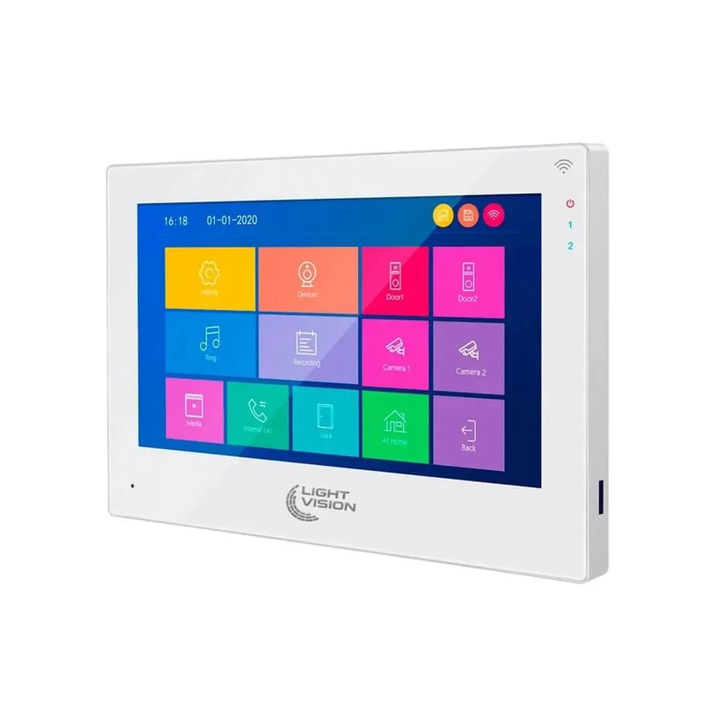 Відеодомофон 10" WiFi Tuya Light Vision Singapore FHD White - Фото 1